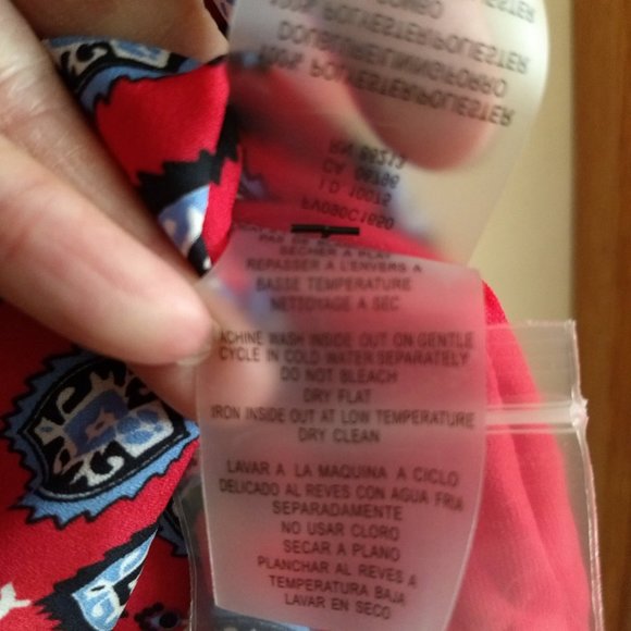 Tristan red geometric print maxi dress NWOT - Picture 6 of 13